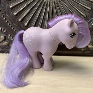 Vintage 1982 My Little Pony G1 Blossom Pink Purple White Flowers